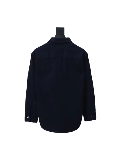 Amiri chest pocket heart solid color Long-Sleeve Shirt 1901 02