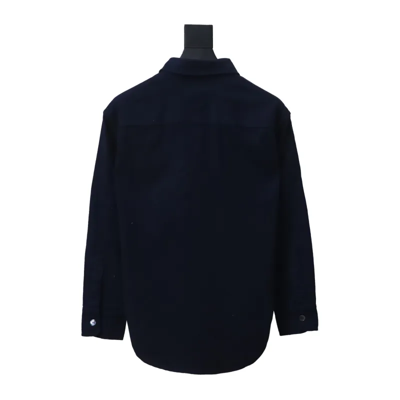 Amiri chest pocket heart solid color Long-Sleeve Shirt 1901
