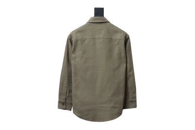 Amiri chest pocket heart solid color Long-Sleeve Shirt 1902 02