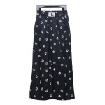  Calvin Klein CK cat's paw print wide-leg trousers 1901 Pants