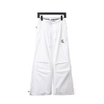  Calvin Klein CK double waist laminated letter logo woven trousers 1901 Pants