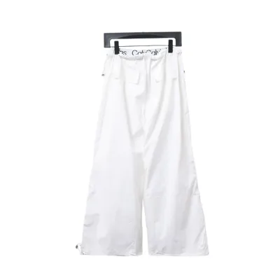  Calvin Klein CK double waist laminated letter logo woven trousers 1901 Pants 02