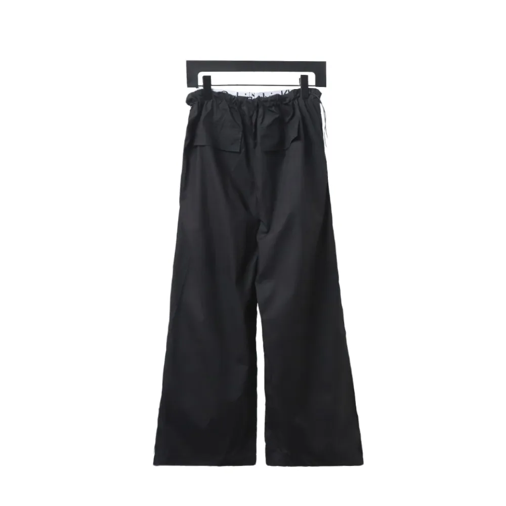  Calvin Klein CK double waist pressed letter logo woven trousers 1902 Pants