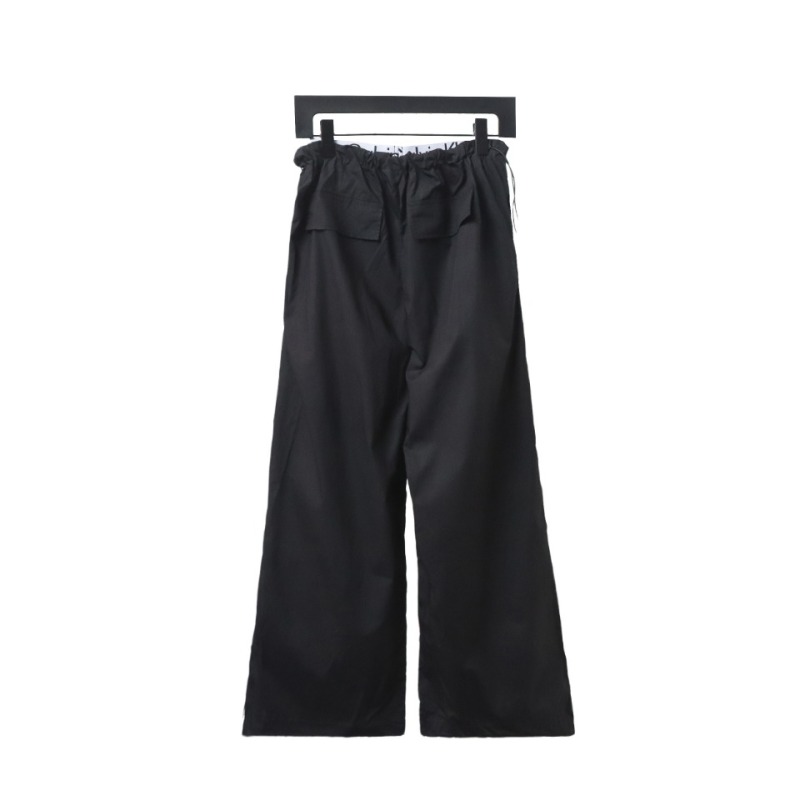  Calvin Klein CK double waist pressed letter logo woven trousers 1902 Pants