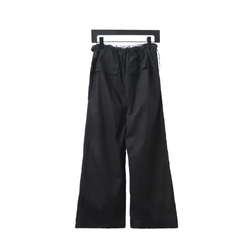  Calvin Klein CK double waist pressed letter logo woven trousers 1902 Pants
