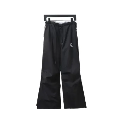  Calvin Klein CK double waist pressed letter logo woven trousers 1902 Pants 01