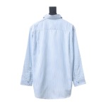 Calvin Klein Jeans ck fabric label pocket casual loose Long-Sleeve Shirt 1901