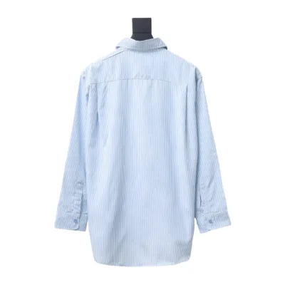 Calvin Klein Jeans ck fabric label pocket casual loose Long-Sleeve Shirt 1901 02