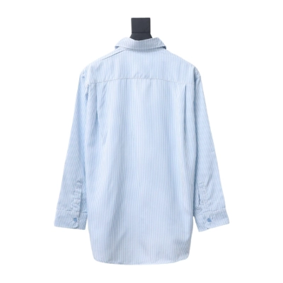 Calvin Klein Jeans ck fabric label pocket casual loose Long-Sleeve Shirt 1901 02