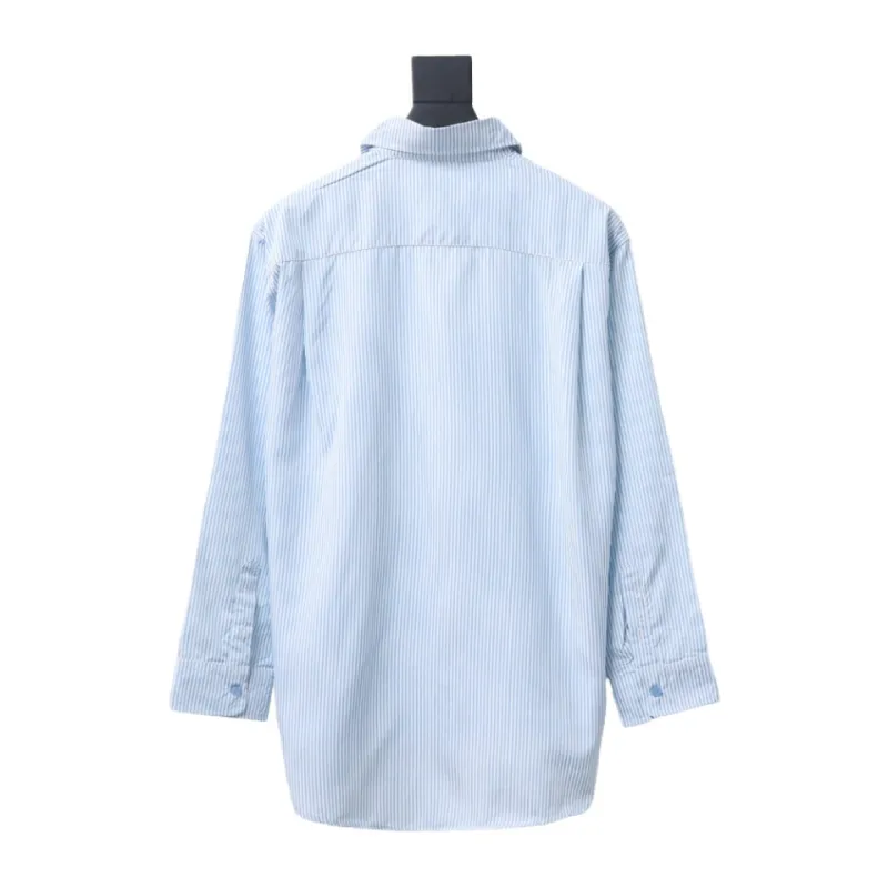  Calvin Klein Jeans ck fabric label pocket casual loose Long-Sleeve Shirt 1901