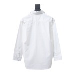Calvin Klein Jeans ck fabric label pocket casual loose Long-Sleeve Shirt 1902