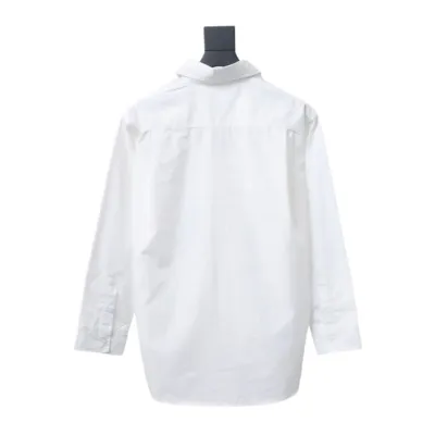 Calvin Klein Jeans ck fabric label pocket casual loose Long-Sleeve Shirt 1902 02