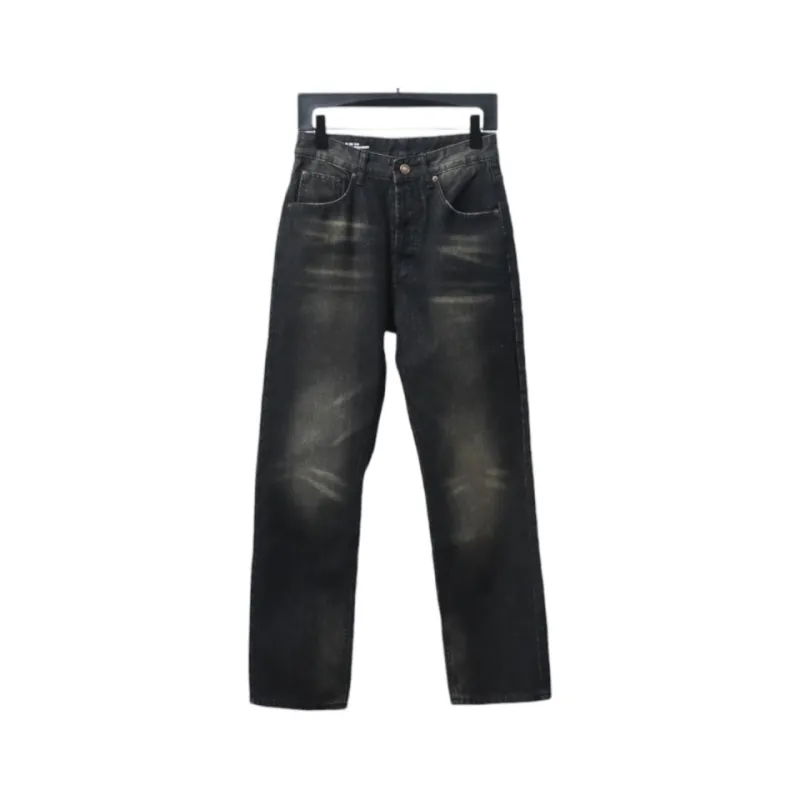  Celine 24FW ｜Simple classic plain washed straight jeans