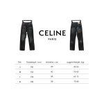  Celine 24FW ｜Simple classic plain washed straight jeans