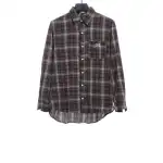  Celine Arc de Triomphe logo striped Long-Sleeve Shirt