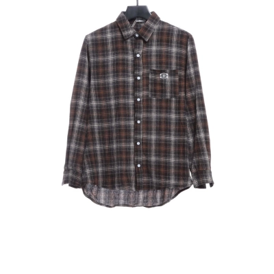 Celine Arc de Triomphe logo striped Long-Sleeve Shirt 01