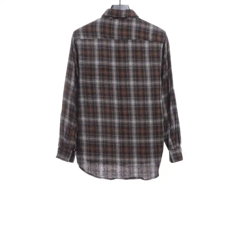  Celine Arc de Triomphe logo striped Long-Sleeve Shirt