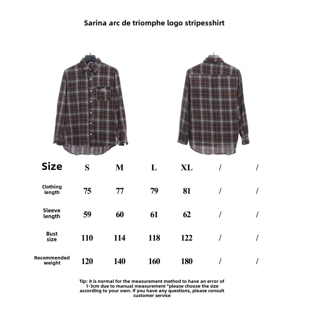 Celine Arc de Triomphe logo striped Long-Sleeve Shirt