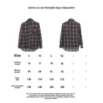  Celine Arc de Triomphe logo striped Long-Sleeve Shirt