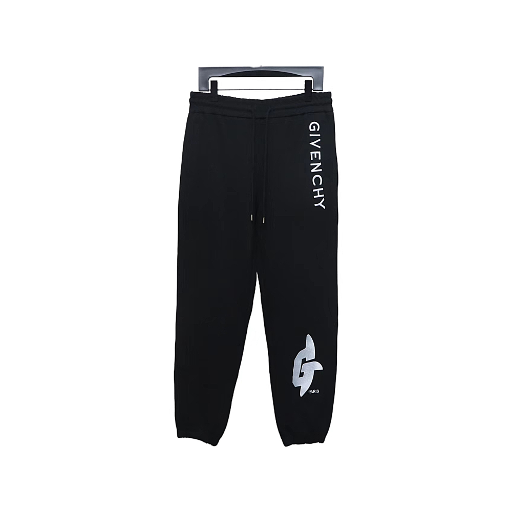 Givenchy 23Fw embroidered letter logo casual trousers Pants
