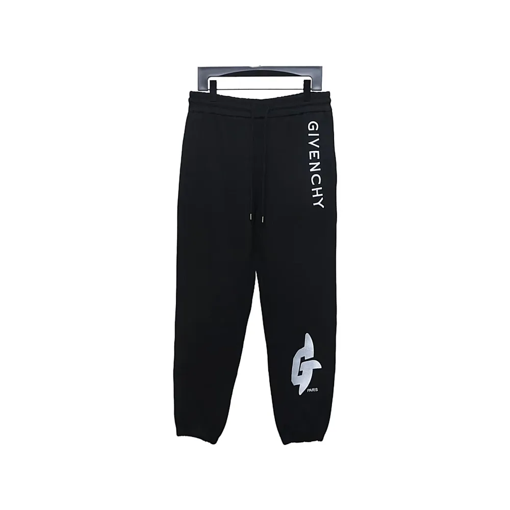  Givenchy 23Fw embroidered letter logo casual trousers Pants