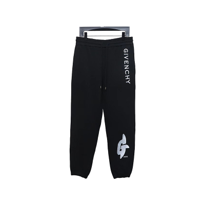  Givenchy 23Fw embroidered letter logo casual trousers Pants 01