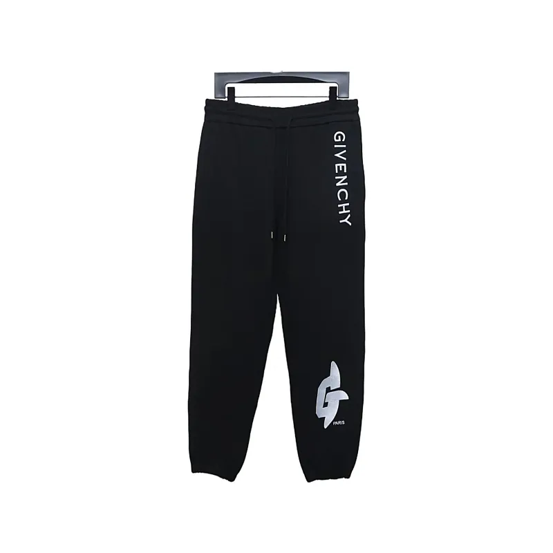  Givenchy 23Fw embroidered letter logo casual trousers Pants