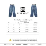  Givenchy 24SS washed denim trousers Jeans