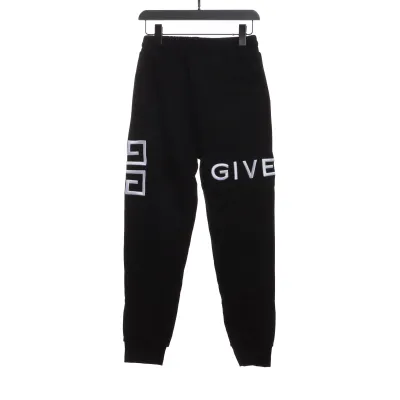  Givenchy 3D embroidered LOGO trousers Pants 02