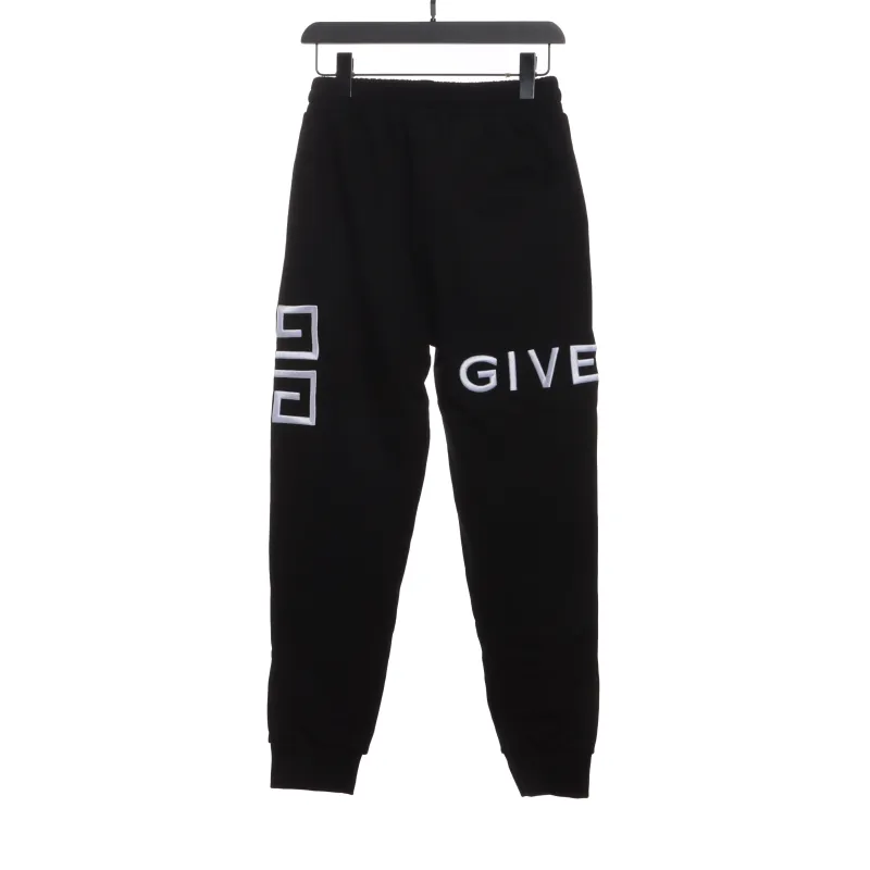  Givenchy 3D embroidered LOGO trousers Pants
