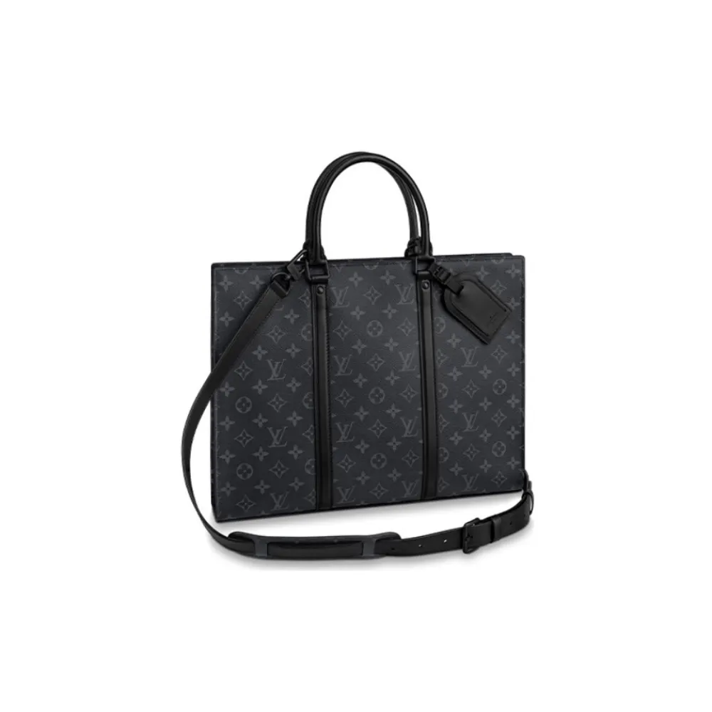 l**is V*t*n black flower briefcase bag