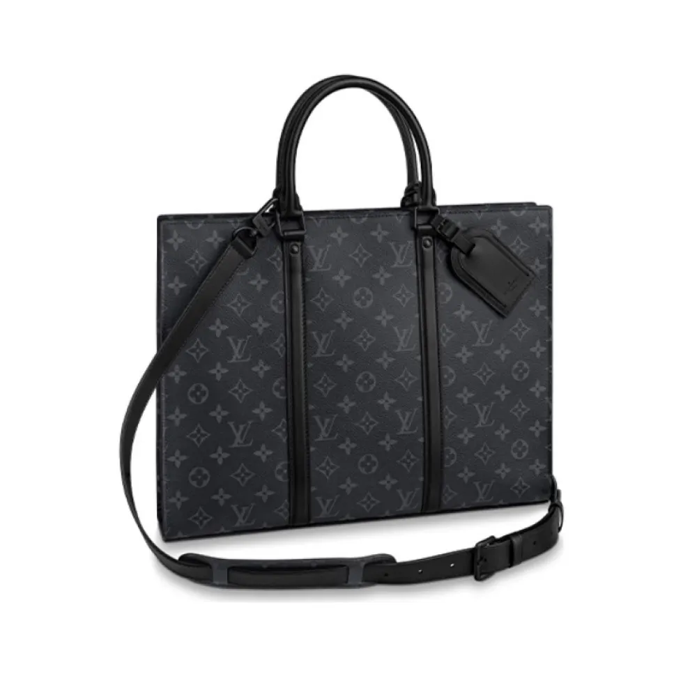 l**is V*t*n black flower briefcase bag