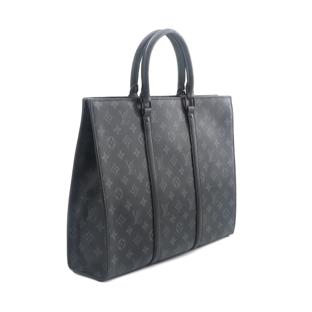 l**is V*t*n black flower briefcase bag