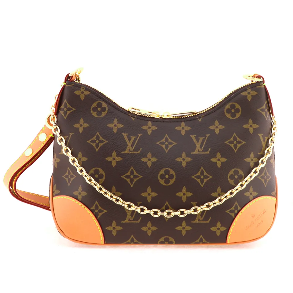 l**is V*t*n chain underarm croissant bag orange