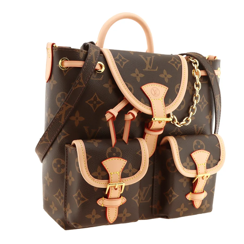 l**is V*t*n drawstring closure detachable chain backpack small size bag