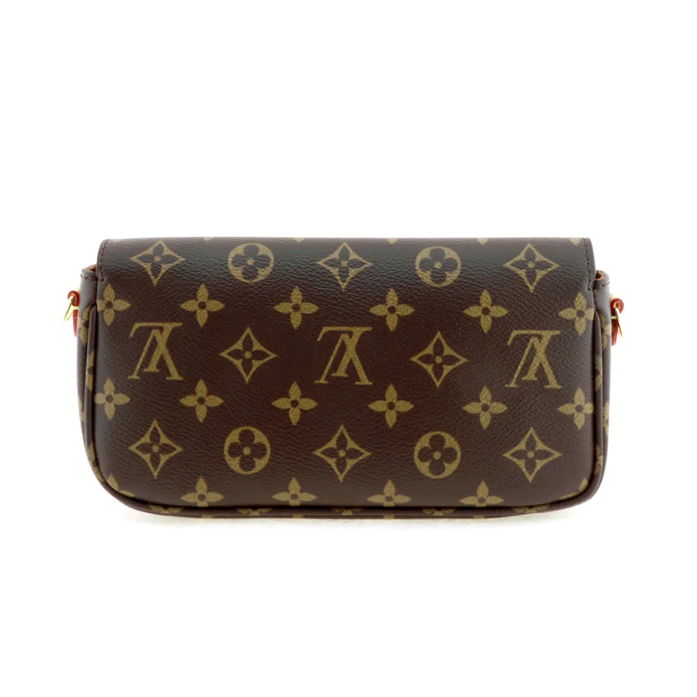 l**is V*t*n monogram chain underarm bag brown