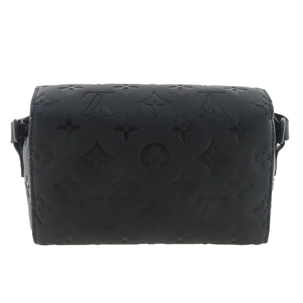 l**is V*t*n monogram embossed lock mini messenger bag