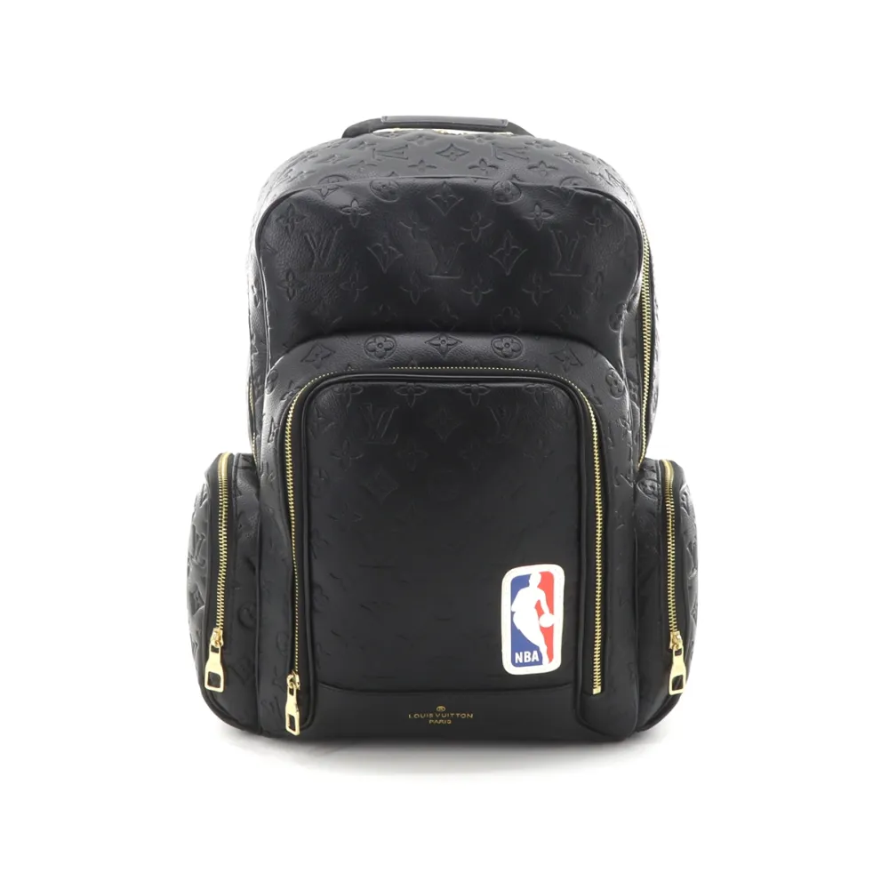 l**is V*t*n x nba co-branded monogram leather backpack, black bag