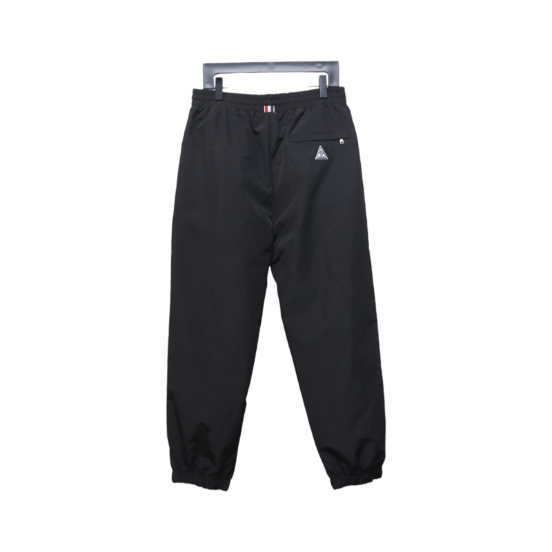  Moncler 22Fw silicone logo nylon woven cuffed trousers Pants