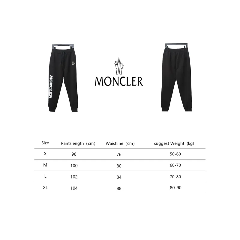 Moncler 24Fw pocket logo logo letter print trousers 1901 Pants