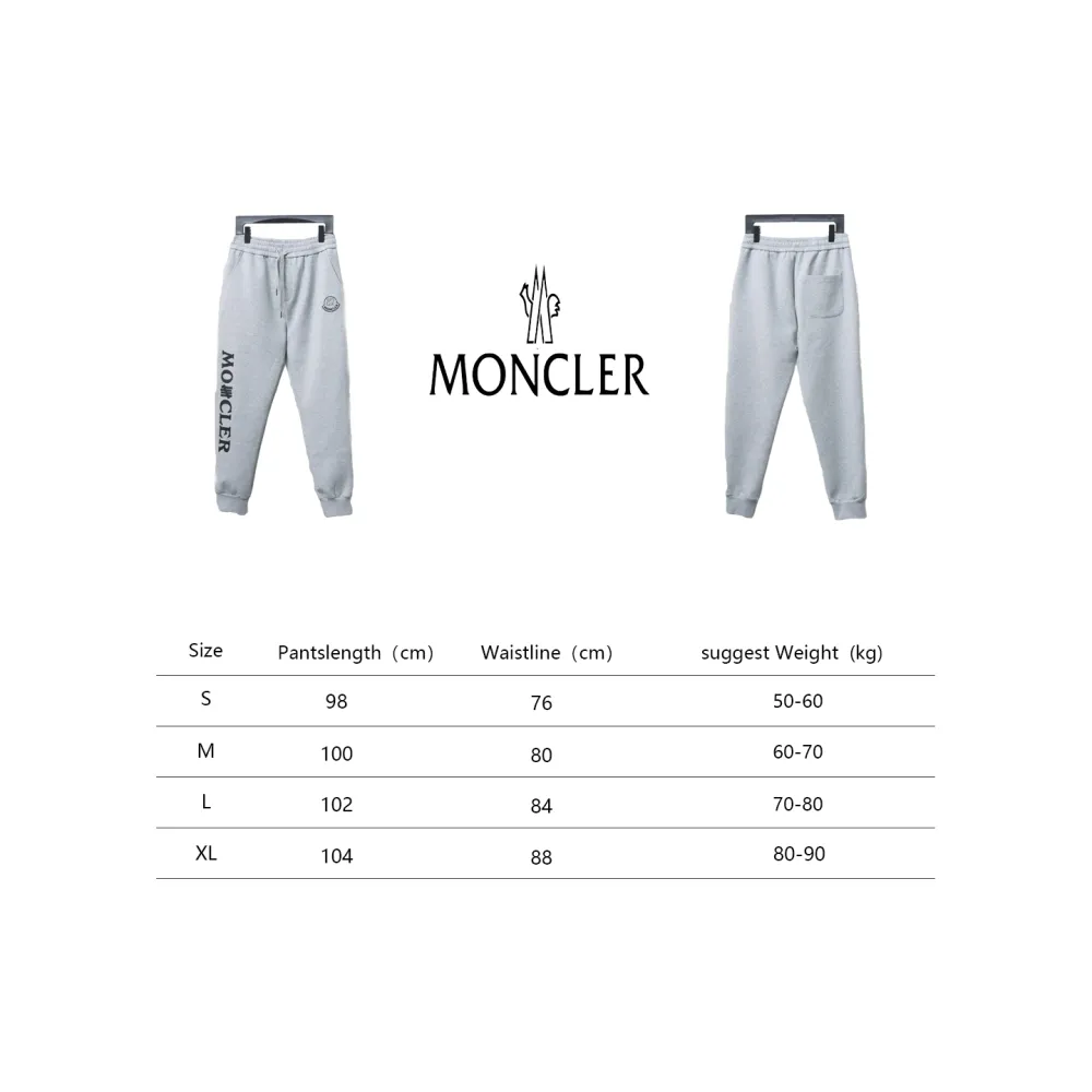 Moncler 24Fw pocket logo logo letter print trousers 1902 Pants