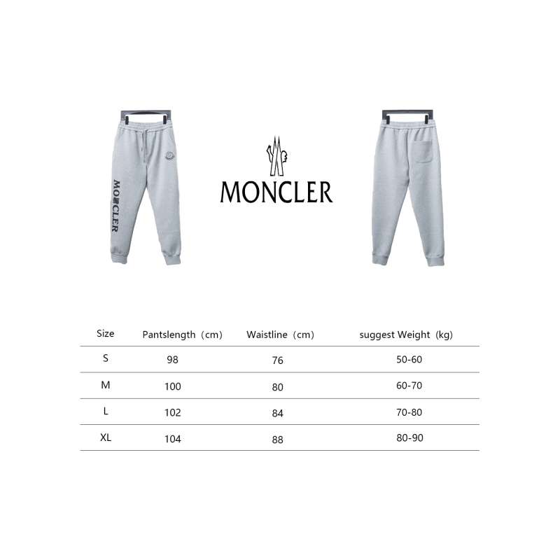  Moncler 24Fw pocket logo logo letter print trousers 1902 Pants