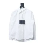  Prada 24Fw Long-Sleeve Shirt with letters on the back