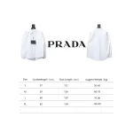  Prada 24Fw Long-Sleeve Shirt with letters on the back