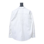  Prada 24Fw Long-Sleeve Shirt with letters on the back