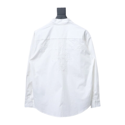 Prada 24Fw Long-Sleeve Shirt with letters on the back 02