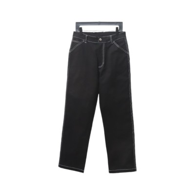  Prada 24FW triangle logo white thread denim trousers Jeans 01