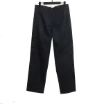 Prada nylon straight micro logo wide-leg pants