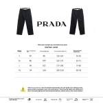 Prada nylon straight micro logo wide-leg pants