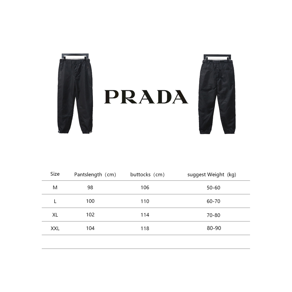 Prada nylon Velcro trousers Pants